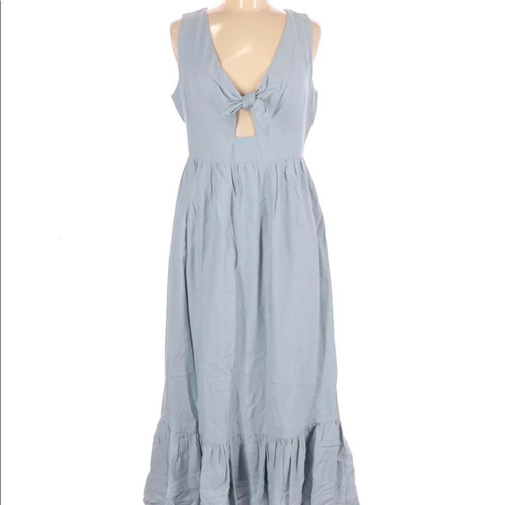 Sugar Lips Blue Casual Maxi Dress